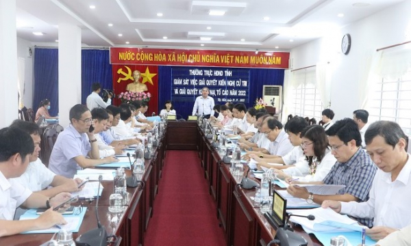 Thường trực HĐND tỉnh Tây Ninh giám sát việc giải quyết kiến nghị của cử tri trước và sau Kỳ họp thứ 4, HĐND tỉnh - ẢNH  NGỌC CẨN